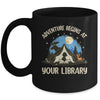 Summer Reading Program 2024 Adventure Begins Library Camping Mug | siriusteestore
