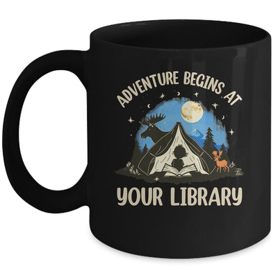 Summer Reading Program 2024 Adventure Begins Library Camping Mug | siriusteestore