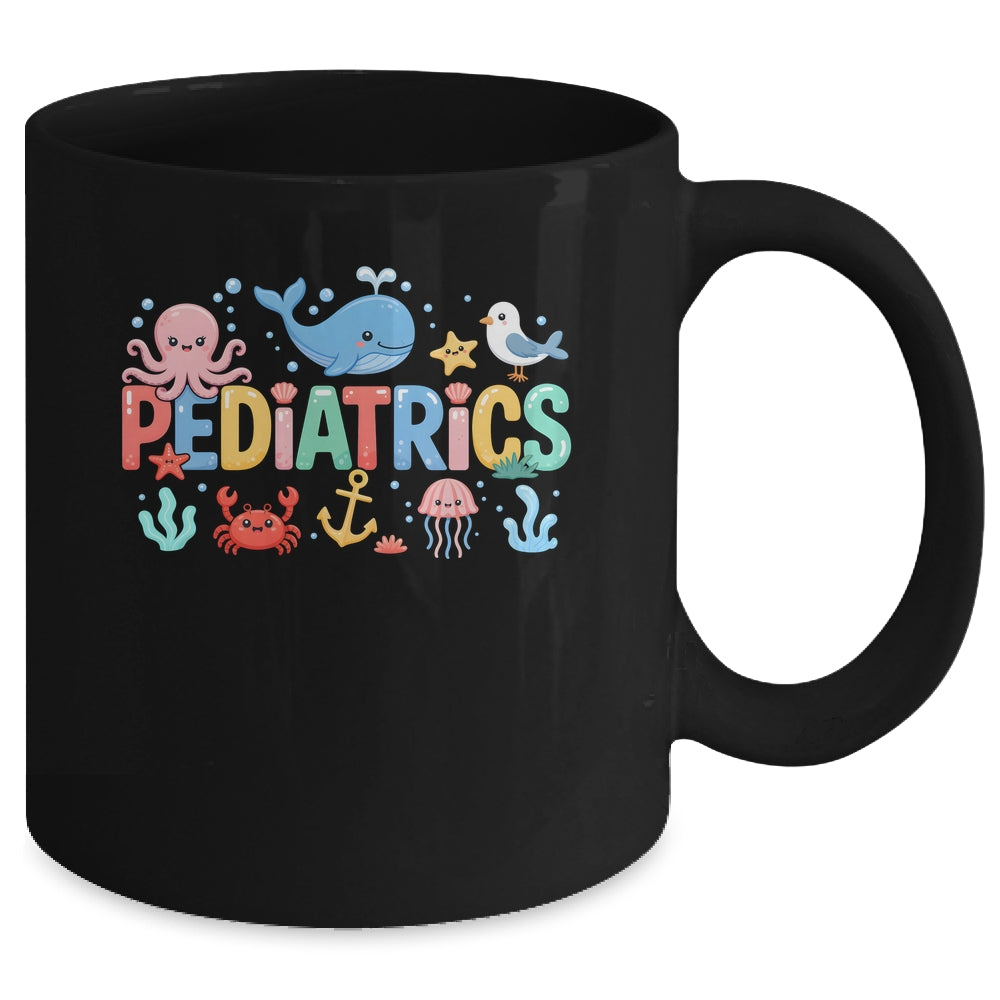 Summer Sea Animal Pediatrics Nurse PEDS RN Pediatrician Mug | siriusteestore