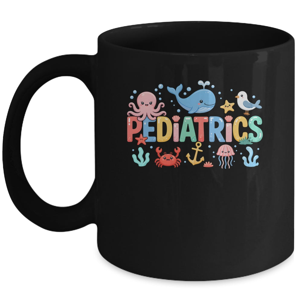 Summer Sea Animal Pediatrics Nurse PEDS RN Pediatrician Mug | siriusteestore