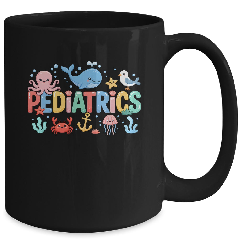 Summer Sea Animal Pediatrics Nurse PEDS RN Pediatrician Mug | siriusteestore