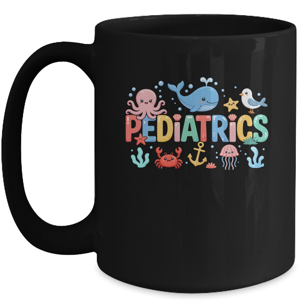 Summer Sea Animal Pediatrics Nurse PEDS RN Pediatrician Mug | siriusteestore