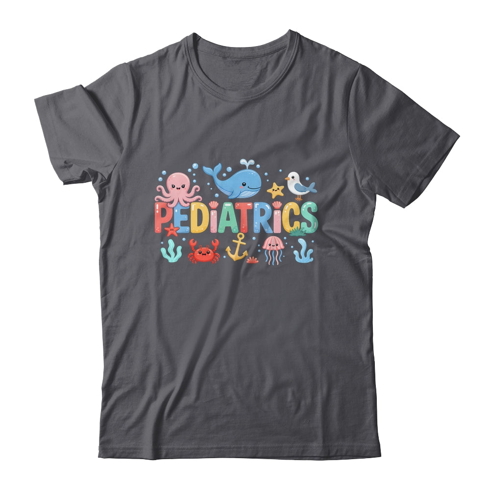 Summer Sea Animal Pediatrics Nurse PEDS RN Pediatrician Shirt & Tank Top | siriusteestore