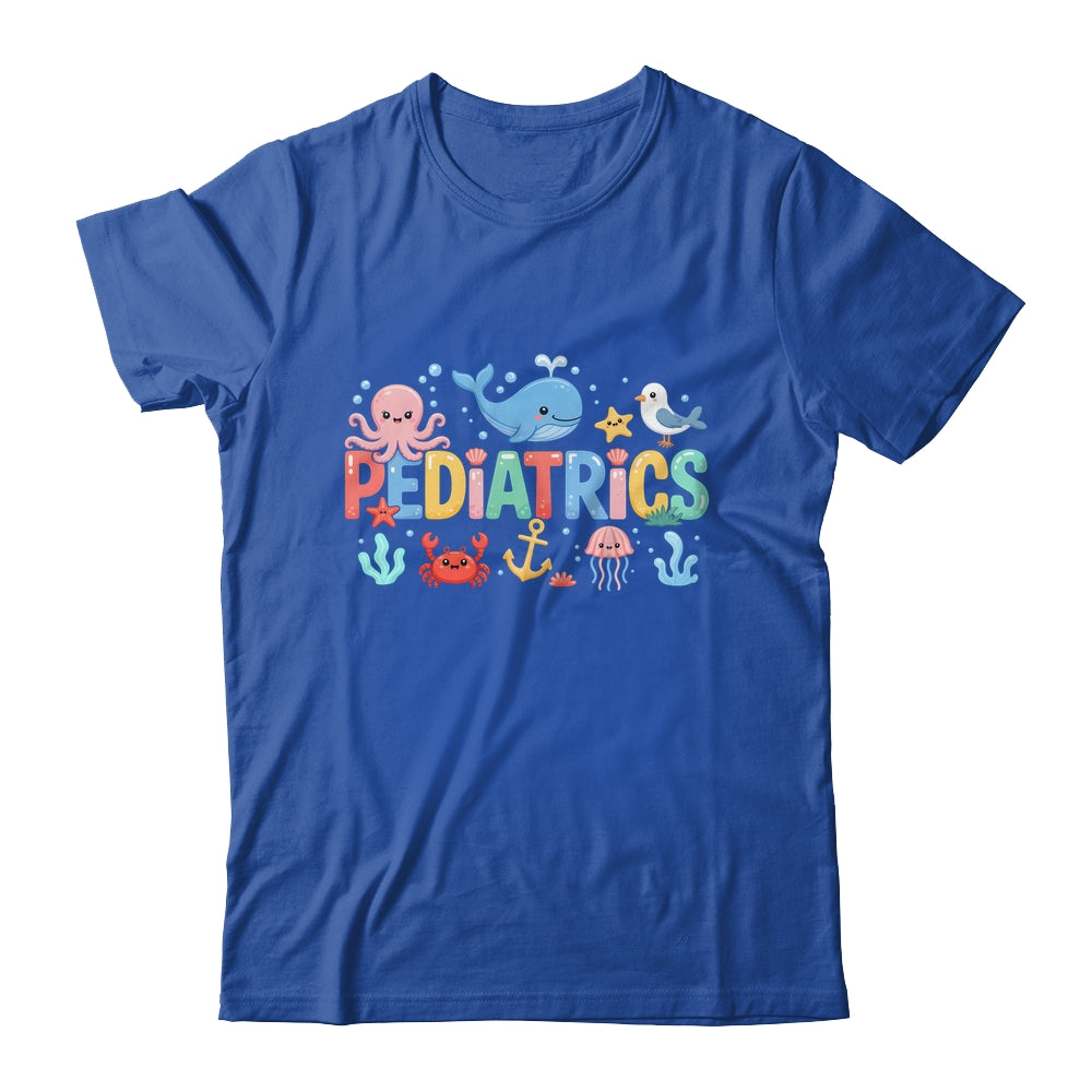 Summer Sea Animal Pediatrics Nurse PEDS RN Pediatrician Shirt & Tank Top | siriusteestore