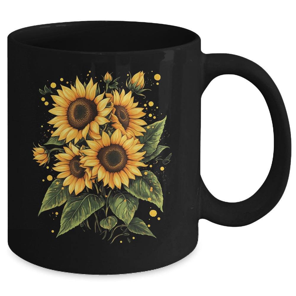 Summer Sunflowers Cute Summer Flowers Floral Women Girls Mug | siriusteestore