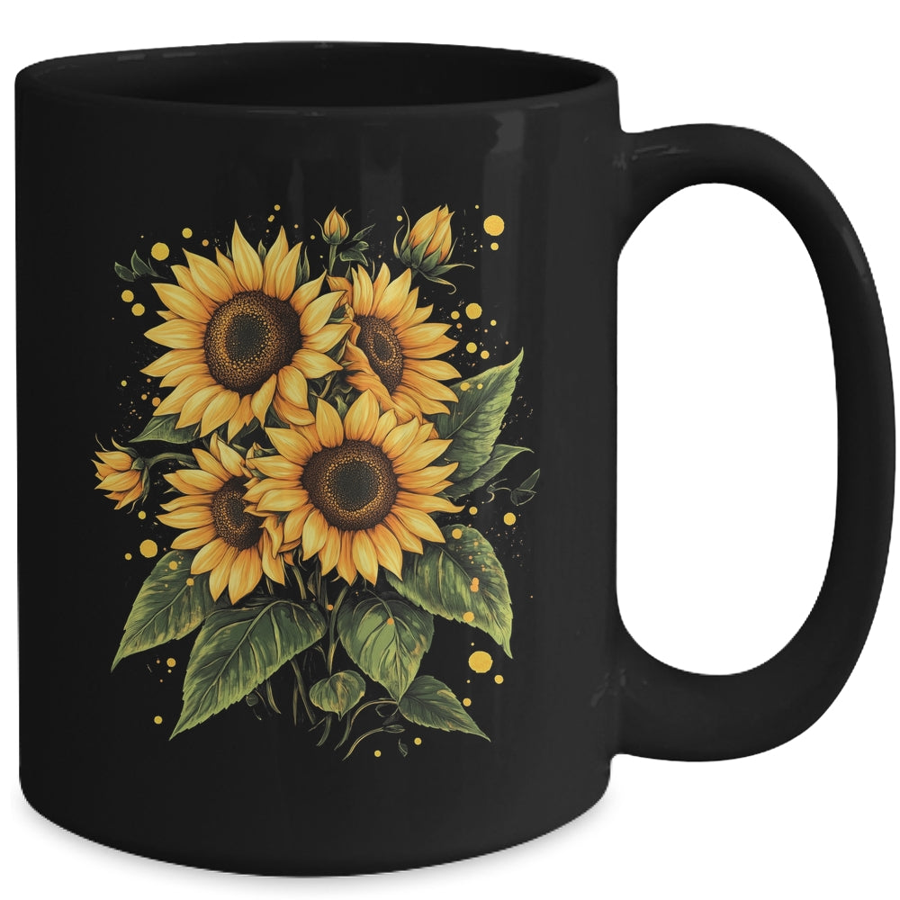 Summer Sunflowers Cute Summer Flowers Floral Women Girls Mug | siriusteestore