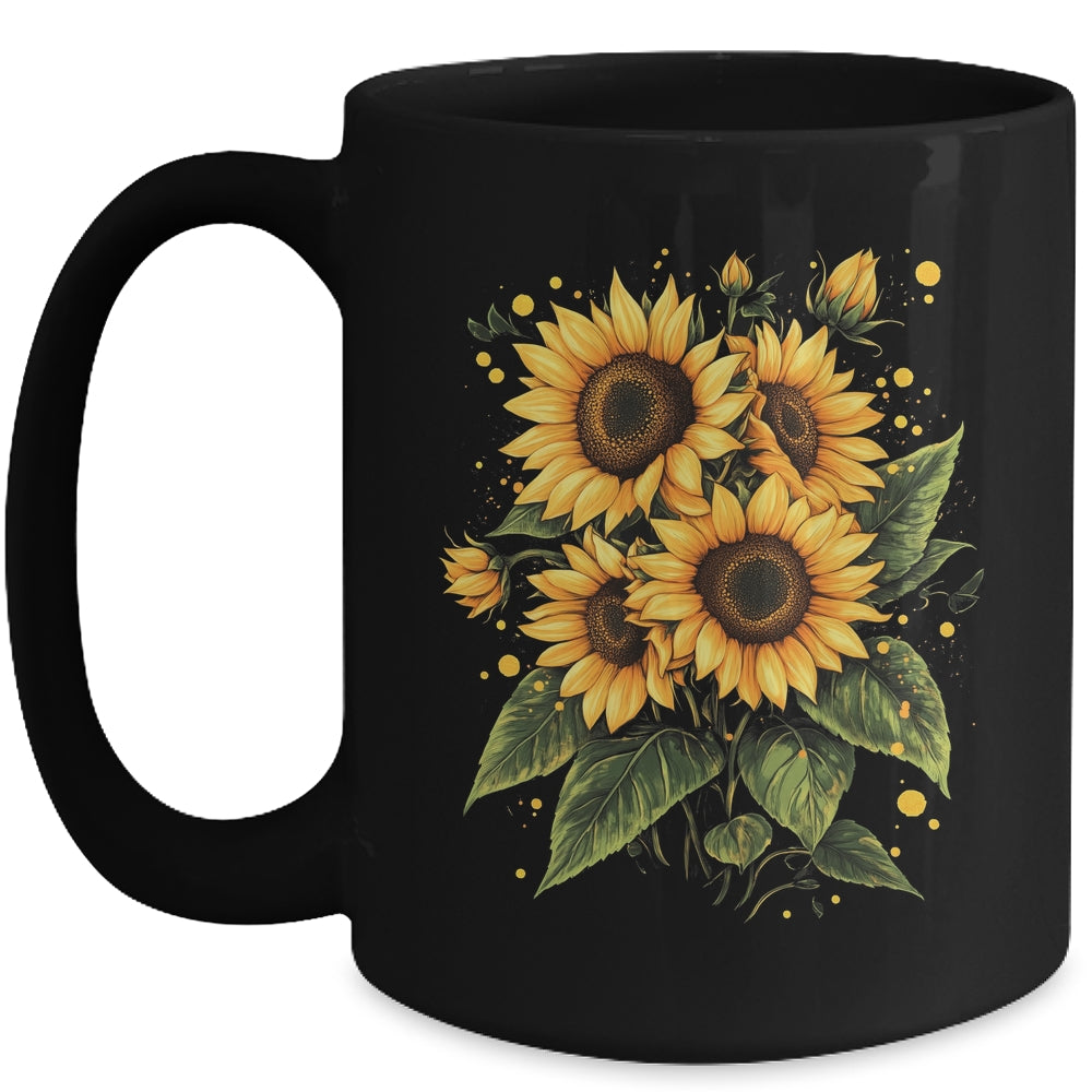 Summer Sunflowers Cute Summer Flowers Floral Women Girls Mug | siriusteestore