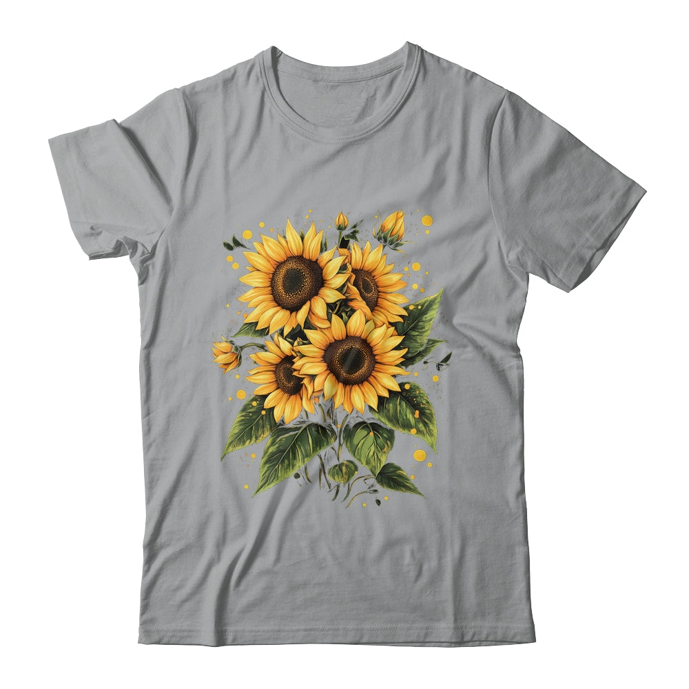 Summer Sunflowers Cute Summer Flowers Floral Women Girls Shirt & Tank Top | siriusteestore