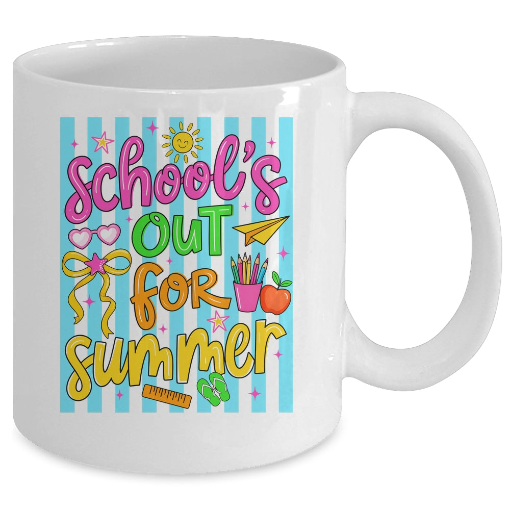 Summer Teacher School Out For Summer Last Day Of School Mug | siriusteestore