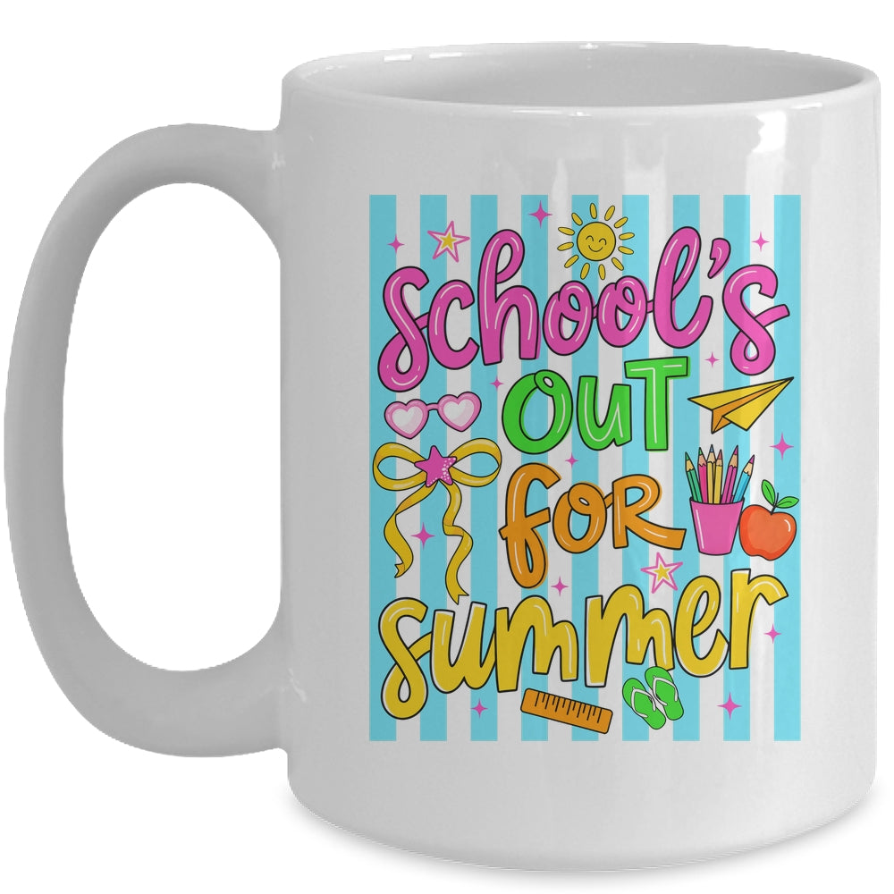 Summer Teacher School Out For Summer Last Day Of School Mug | siriusteestore