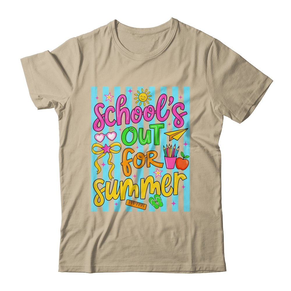 Summer Teacher School Out For Summer Last Day Of School Shirt & Tank Top | siriusteestore