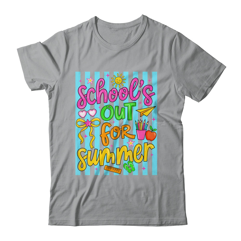 Summer Teacher School Out For Summer Last Day Of School Shirt & Tank Top | siriusteestore
