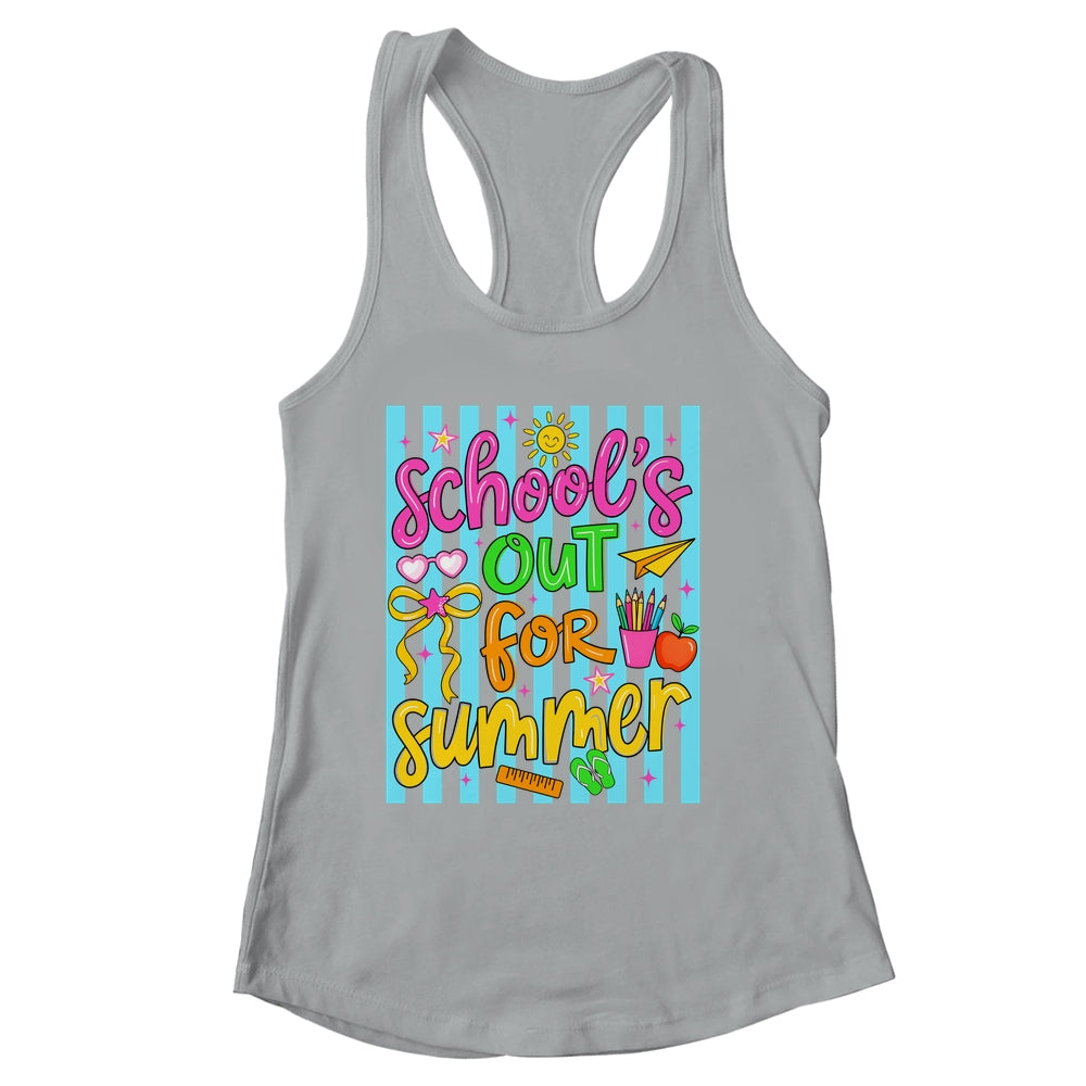 Summer Teacher School Out For Summer Last Day Of School Shirt & Tank Top | siriusteestore