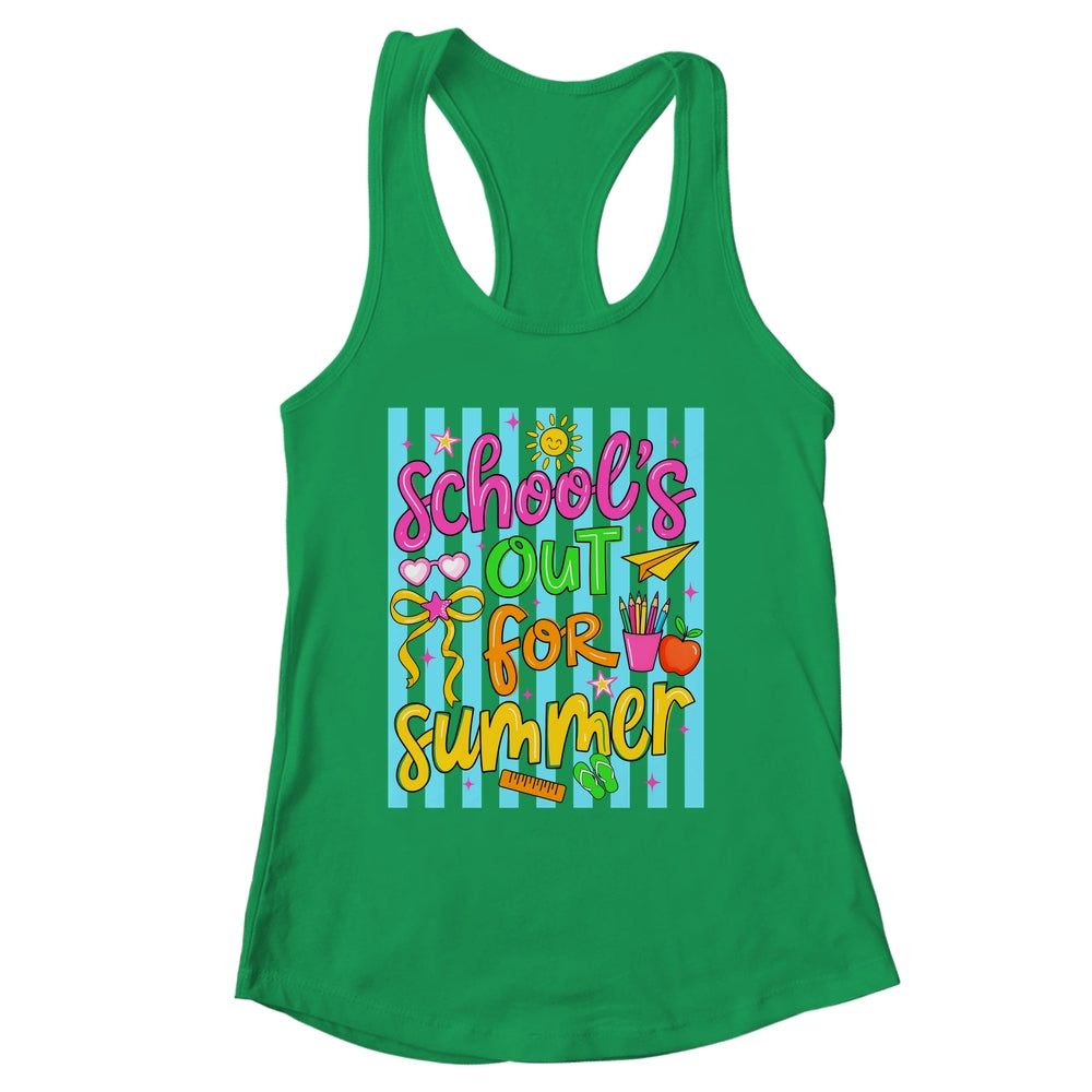Summer Teacher School Out For Summer Last Day Of School Shirt & Tank Top | siriusteestore