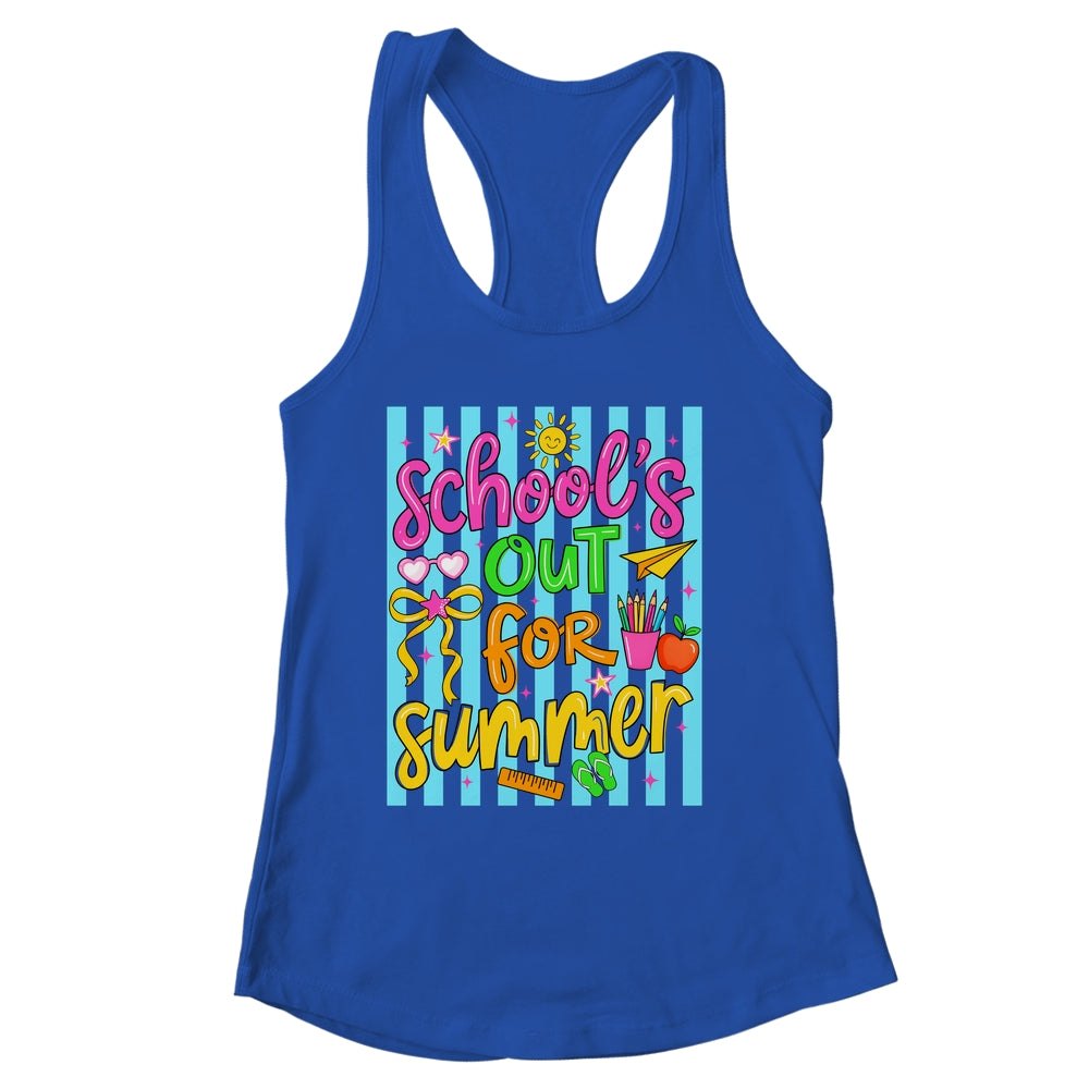 Summer Teacher School Out For Summer Last Day Of School Shirt & Tank Top | siriusteestore