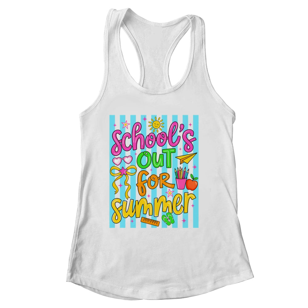 Summer Teacher School Out For Summer Last Day Of School Shirt & Tank Top | siriusteestore