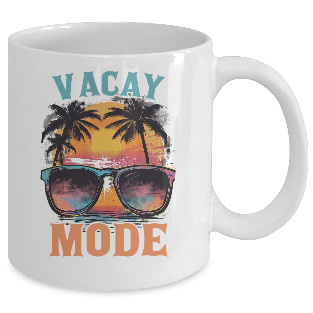 Summer Vacation Vacay Mode Family Vacation Beach Cruise Mug | siriusteestore