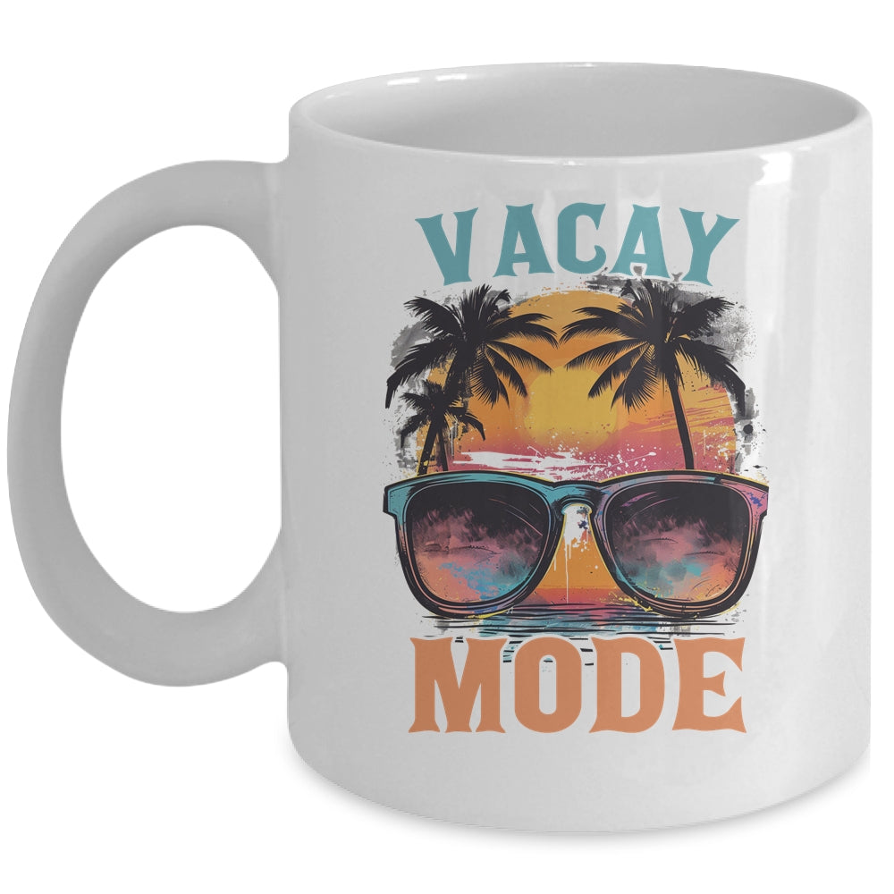 Summer Vacation Vacay Mode Family Vacation Beach Cruise Mug | siriusteestore