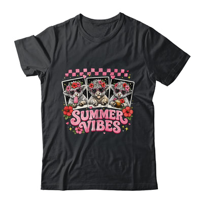 Summer Vibes Highland Cow Funny Beach Vacation Women Girls Shirt & Tank Top | siriusteestore