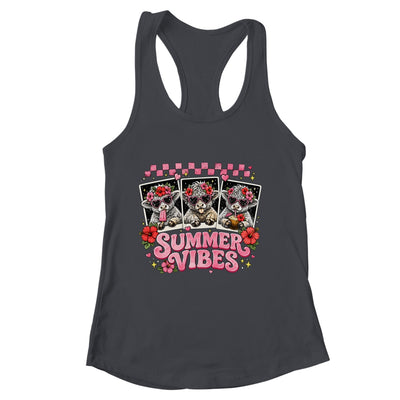 Summer Vibes Highland Cow Funny Beach Vacation Women Girls Shirt & Tank Top | siriusteestore