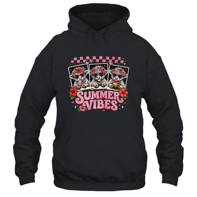 Summer Vibes Highland Cow Funny Beach Vacation Women Girls Shirt & Tank Top | siriusteestore
