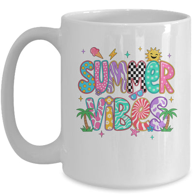 Summer Vibes Retro Hello Summer Vacation Women Girls Boys Mug | siriusteestore