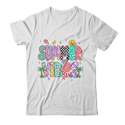 Summer Vibes Retro Hello Summer Vacation Women Girls Boys Shirt & Tank Top | siriusteestore