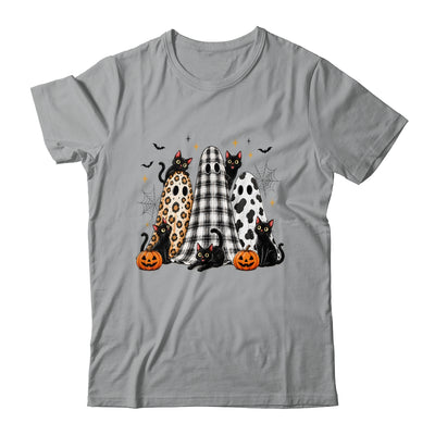 Summerween Ghost Leopard Cat Retro Halloween Spooky Season Shirt & Sweatshirt | siriusteestore