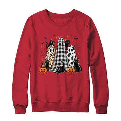 Summerween Ghost Leopard Cat Retro Halloween Spooky Season Shirt & Sweatshirt | siriusteestore
