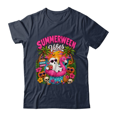 Summerween Vibes Spooky Ghost Beach Summer Halloween Women Shirt & Tank Top | siriusteestore