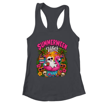 Summerween Vibes Spooky Ghost Beach Summer Halloween Women Shirt & Tank Top | siriusteestore