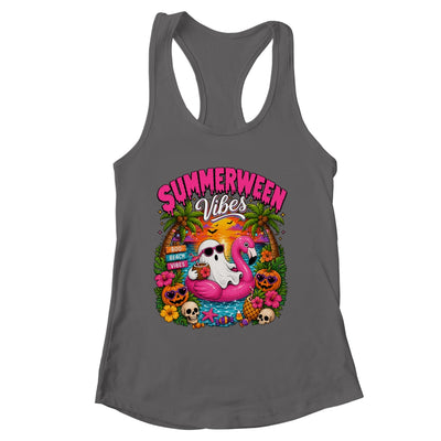 Summerween Vibes Spooky Ghost Beach Summer Halloween Women Shirt & Tank Top | siriusteestore