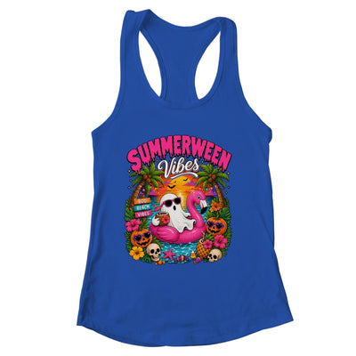 Summerween Vibes Spooky Ghost Beach Summer Halloween Women Shirt & Tank Top | siriusteestore