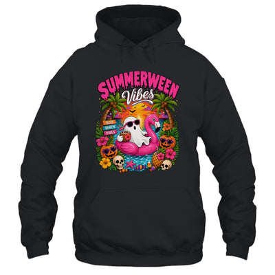 Summerween Vibes Spooky Ghost Beach Summer Halloween Women Shirt & Tank Top | siriusteestore