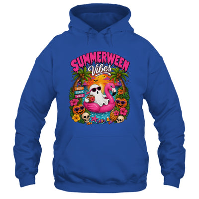 Summerween Vibes Spooky Ghost Beach Summer Halloween Women Shirt & Tank Top | siriusteestore