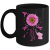 Sunflower Hummingbird Elephant Breast Cancer Awareness Mug | siriusteestore