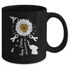 Sunflower Hummingbird Elephant Lung Cancer Awareness Mug | siriusteestore