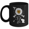 Sunflower Hummingbird Elephant Lung Cancer Awareness Mug | siriusteestore