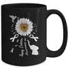 Sunflower Hummingbird Elephant Lung Cancer Awareness Mug | siriusteestore