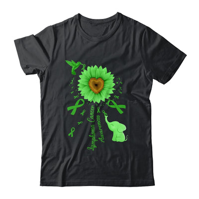 Sunflower Hummingbird Elephant Lymphoma Cancer Awareness Shirt & Tank Top | siriusteestore