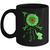 Sunflower Hummingbird Elephant Mental Health Awareness Mug | siriusteestore