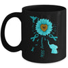 Sunflower Hummingbird Elephant PCOS Awareness Mug | siriusteestore