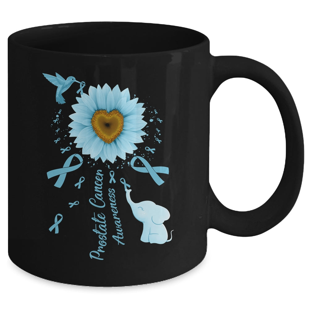 Sunflower Hummingbird Elephant Prostate Cancer Awareness Mug | siriusteestore