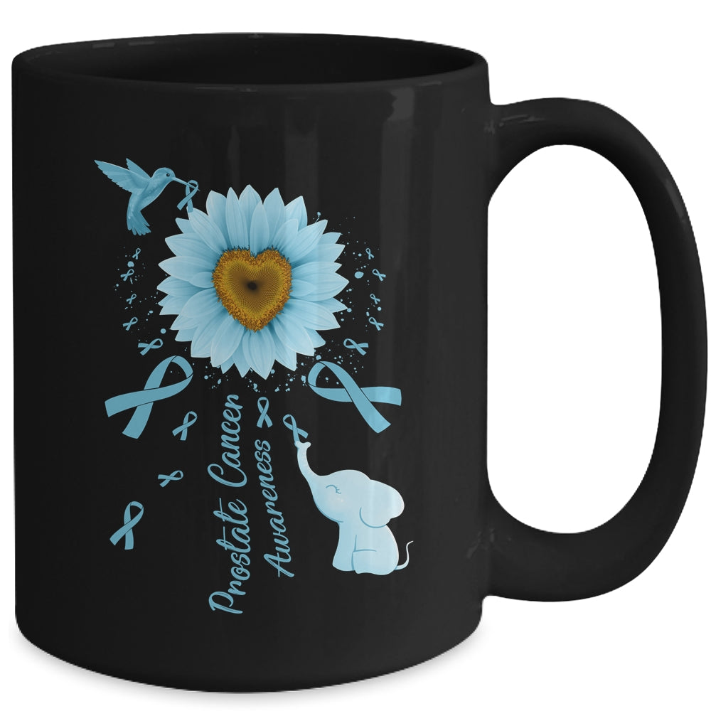 Sunflower Hummingbird Elephant Prostate Cancer Awareness Mug | siriusteestore