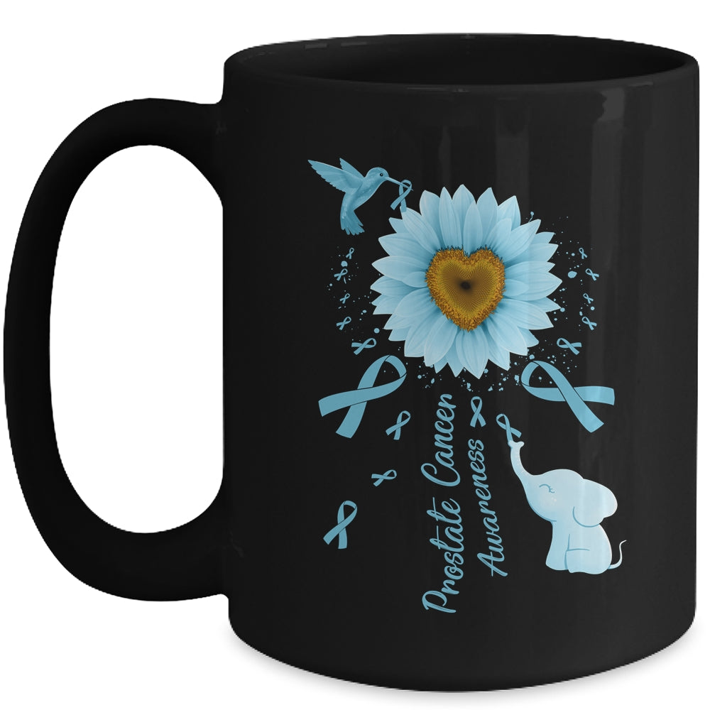 Sunflower Hummingbird Elephant Prostate Cancer Awareness Mug | siriusteestore