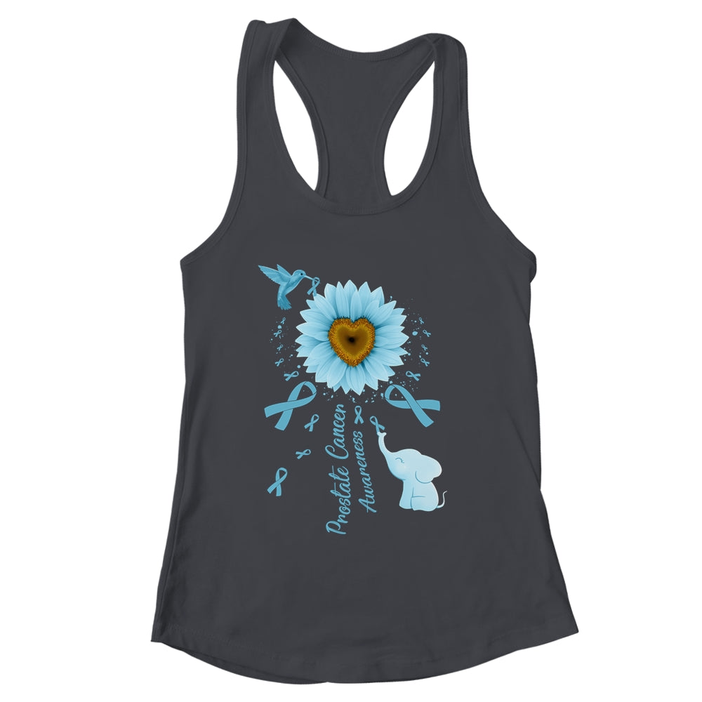 Sunflower Hummingbird Elephant Prostate Cancer Awareness Shirt & Tank Top | siriusteestore