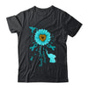 Sunflower Hummingbird Elephant Tourette Syndrome Awareness Shirt & Tank Top | siriusteestore