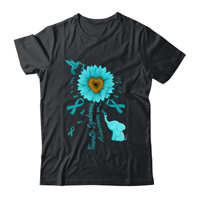 Sunflower Hummingbird Elephant Tourette Syndrome Awareness Shirt & Tank Top | siriusteestore