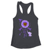 Sunflower Hummingbird Elephant Trigeminal Neuralgia Awareness Shirt & Tank Top | siriusteestore