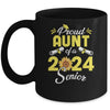 Sunflower Proud Aunt Of A Class Of 2024 Graduate Senior 24 Mug | siriusteestore